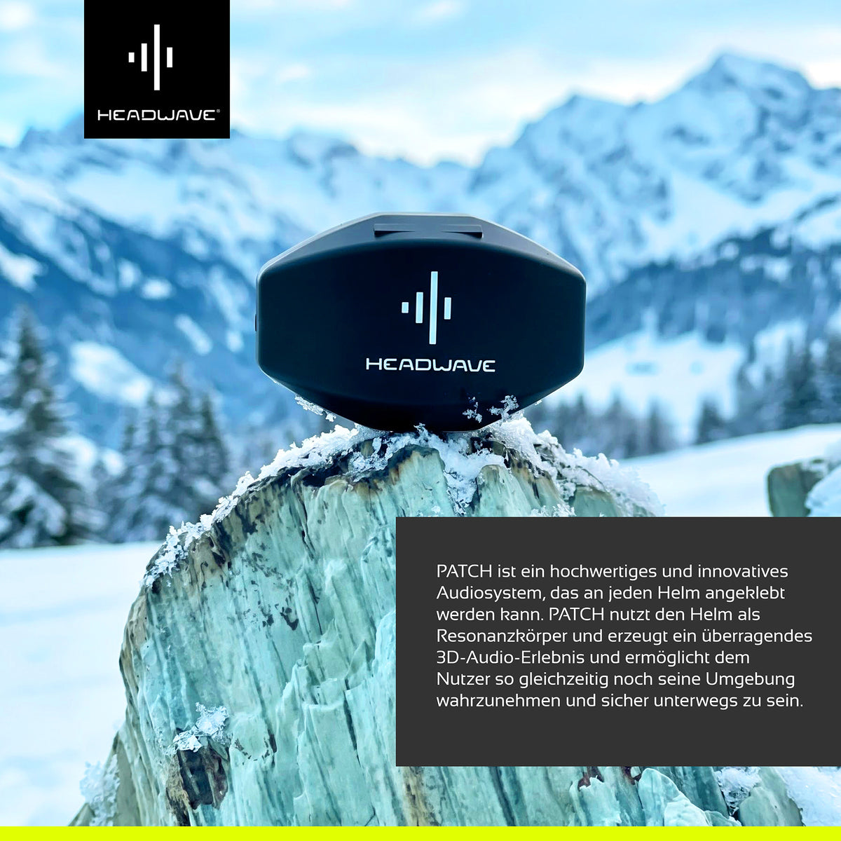 PATCH - der Lautsprecher für Deinen Ski-Helm